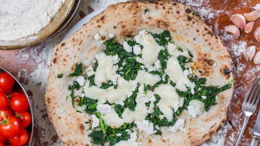 Рецепт пиццы со шпинатом и рикоттой