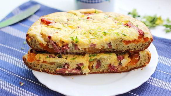 Рецепт Пиццы в мультиварке без дрожжей