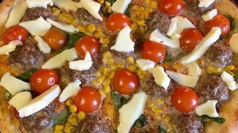 пицца весна с мясными шариками