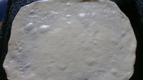 постная пицца с картофелем и грибами