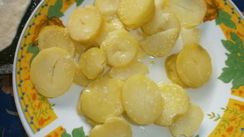 постная пицца с картофелем и грибами