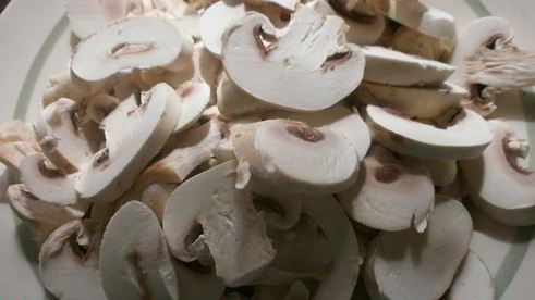 постная пицца с картофелем и грибами