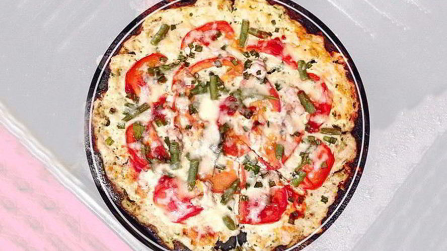 Рецепт творожной пиццы с грибами