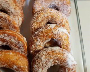 Бисквитные пончики