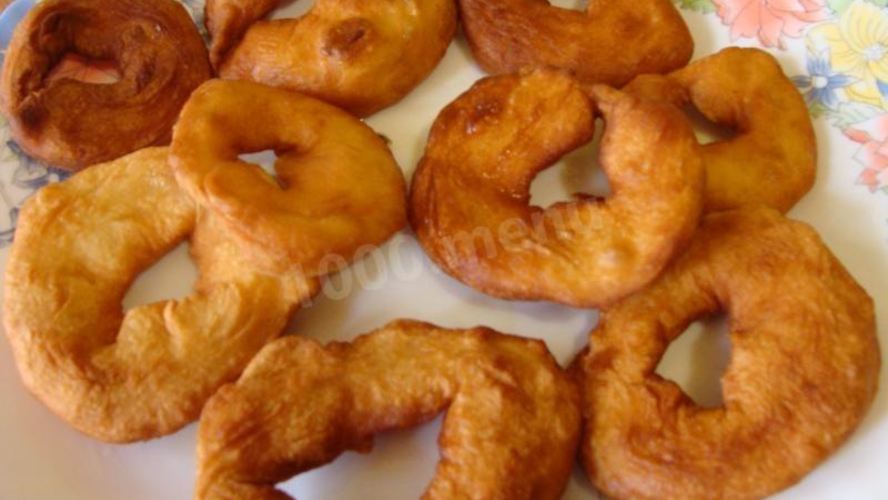 Рецепт пончиков дрожжевых жареных в масле