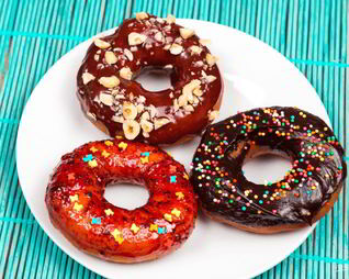 Пончики с глазурью