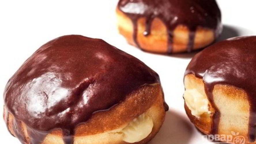 Рецепт пончиков с очень вкусной начинкой