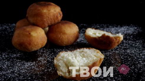 пончики с творогом