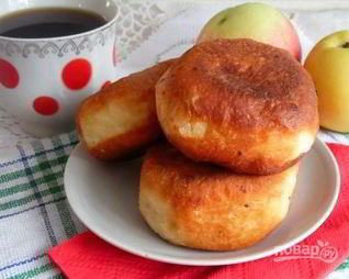 Пончики с яблочной начинкой