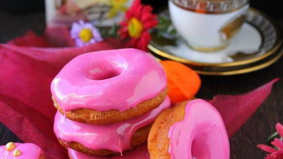 Рецепт Пончиков в глазури из маршмеллоу