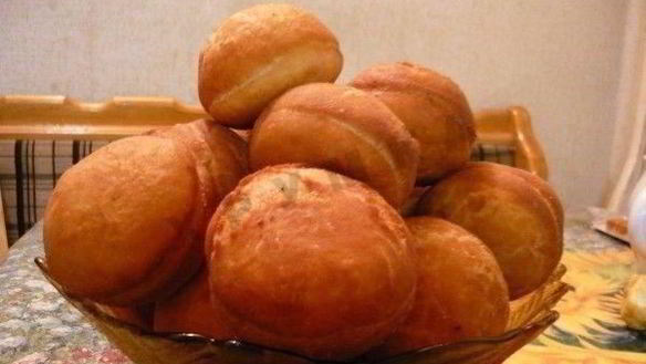 Рецепт Пышных пончиков с начинкой домашние