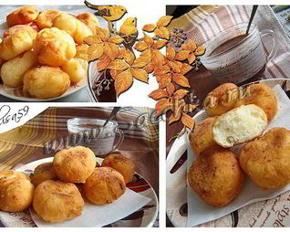 Творожные пончики