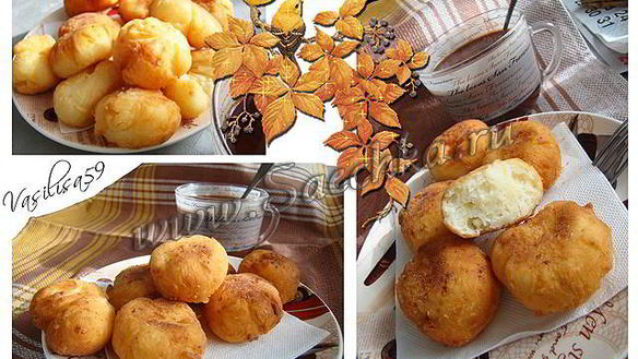 Рецепт Творожных пончиков