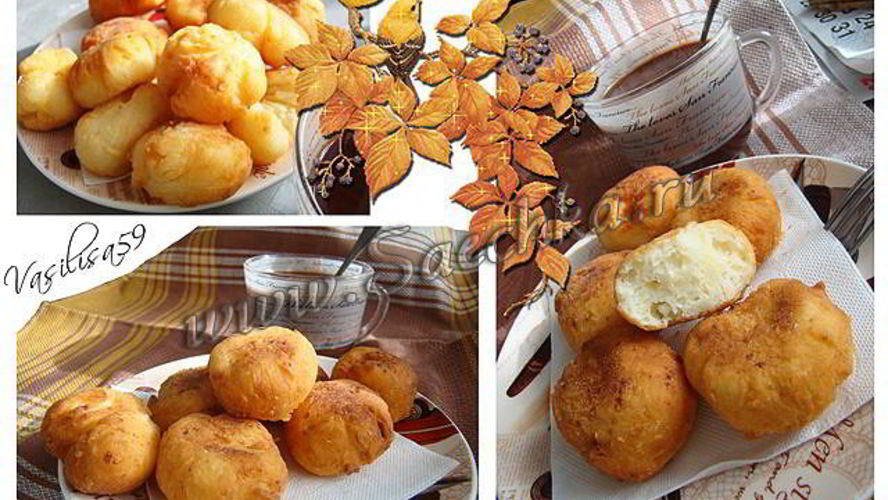 Рецепт творожных пончиков