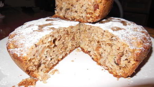 Рецепт Коврижки с орехами, яблоками и кокосом