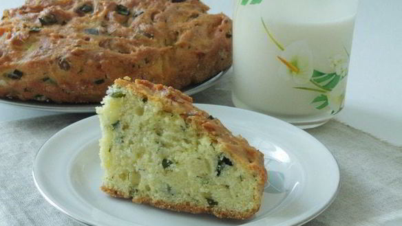 Рецепт Кукурузни коврижка с зеленью