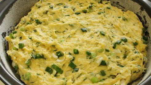 кукурузня коврижка с зеленью