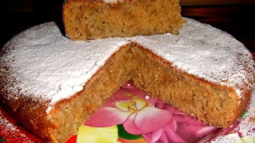 Рецепт постной банановой коврижки в мультиварке