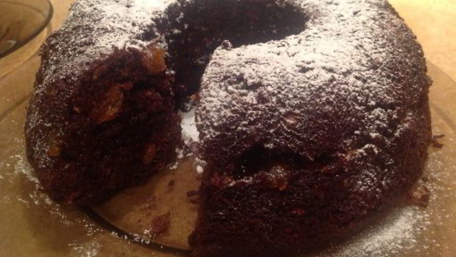 Рецепт постной коврижки с миндалем, изюмом и черносливом