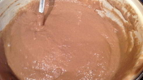 постная шоколадная коврижка с клюквой