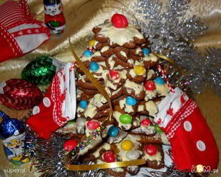 Пряничная елочка Яркие огни