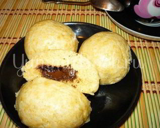 Пряники с шоколадной начинкой на пару из мультиварки