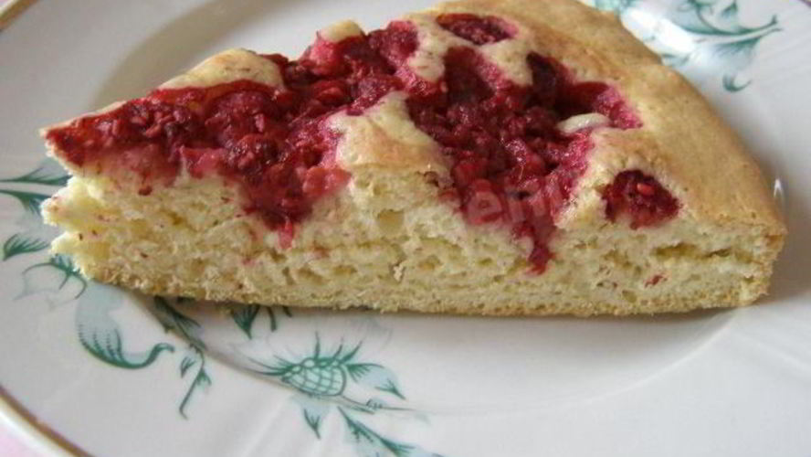 Рецепт малиновой шарлотки с малиной