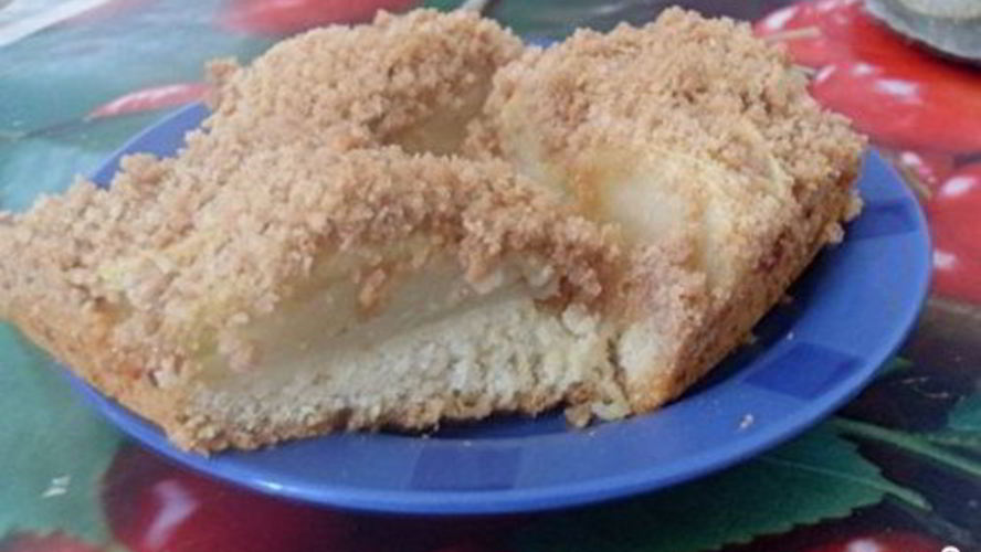 Рецепт шарлотки песочной с яблоками