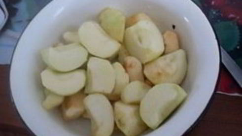 шарлотка песочная с яблоками