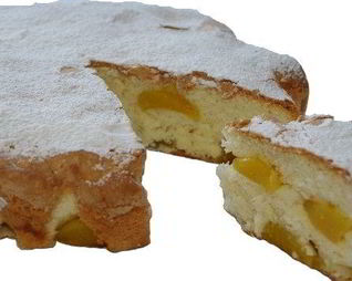 Шарлотка с апельсинами и яблоками