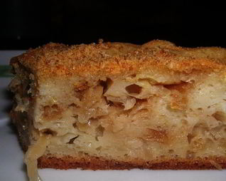 Шарлотка с капустой на кефире