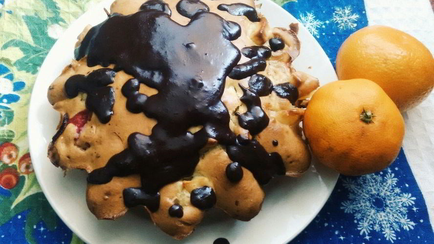 Рецепт шарлотки с клюквой