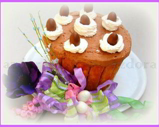 Шарлотка с шоколадным суфле-глясе