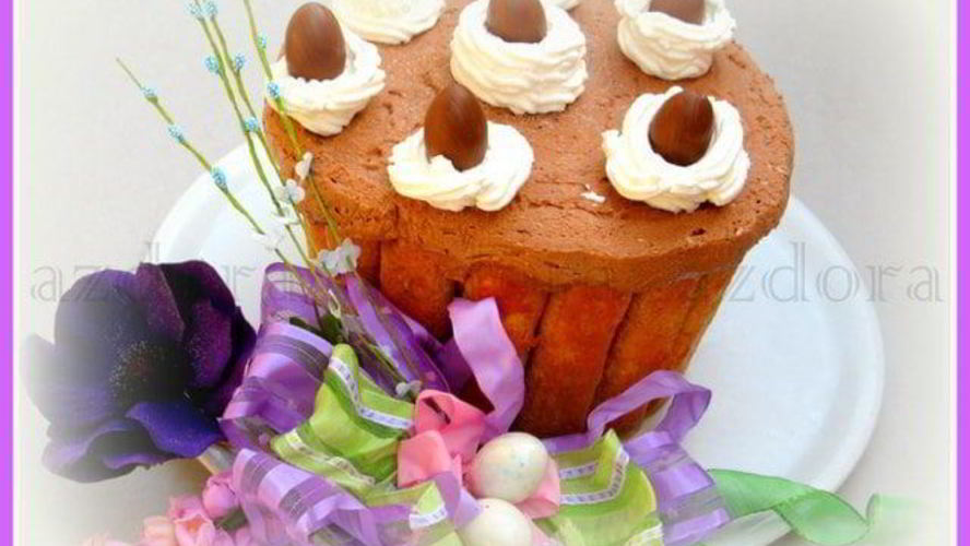 Рецепт шарлотки с шоколадным суфле-глясе