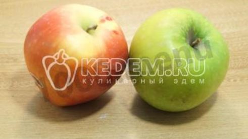 шарлотка с творогом и яблоками