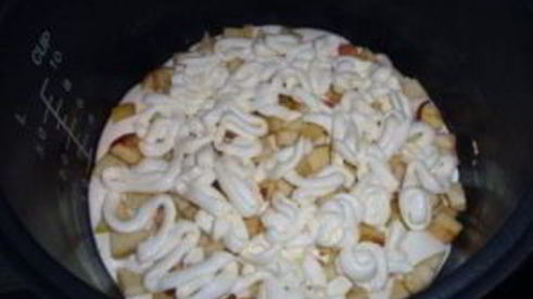 шарлотка с творогом в мультиварке