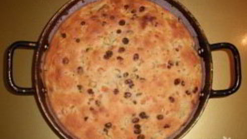 шарлотка с тыквой и яблоками