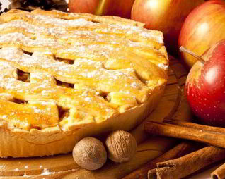 Шарлотка с яблочным пюре