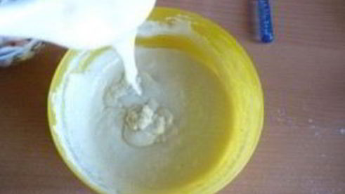 шарлотка с яблоками на сметане