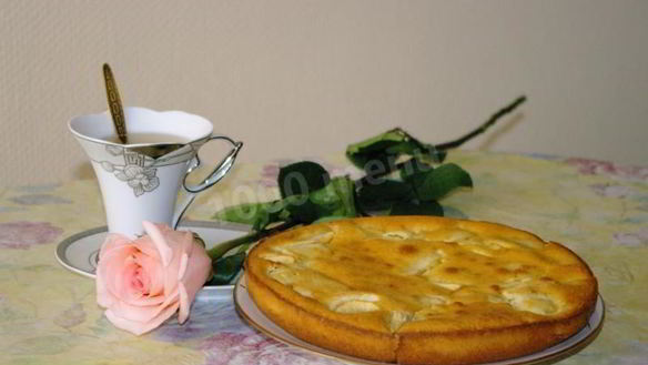 Рецепт Шарлотки со сметаной с яблоками