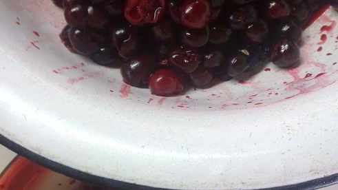 вишневая шарлотка