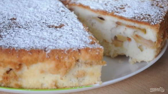 Рецепт Воздушной яблочной шарлотки