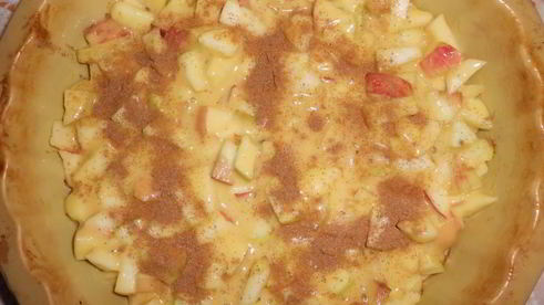 яблочно-медовая шарлотка