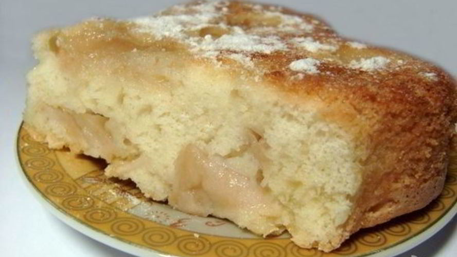 Рецепт заливной шарлотки с яблоками