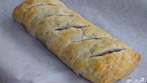 карамельный яблочный штрудель