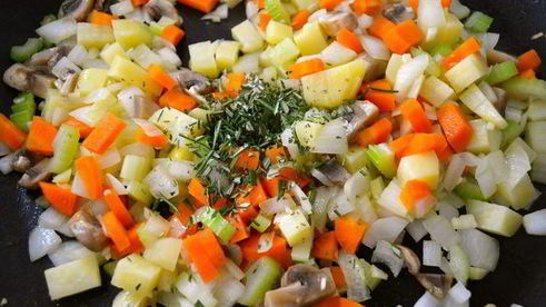 штрудель с мясом