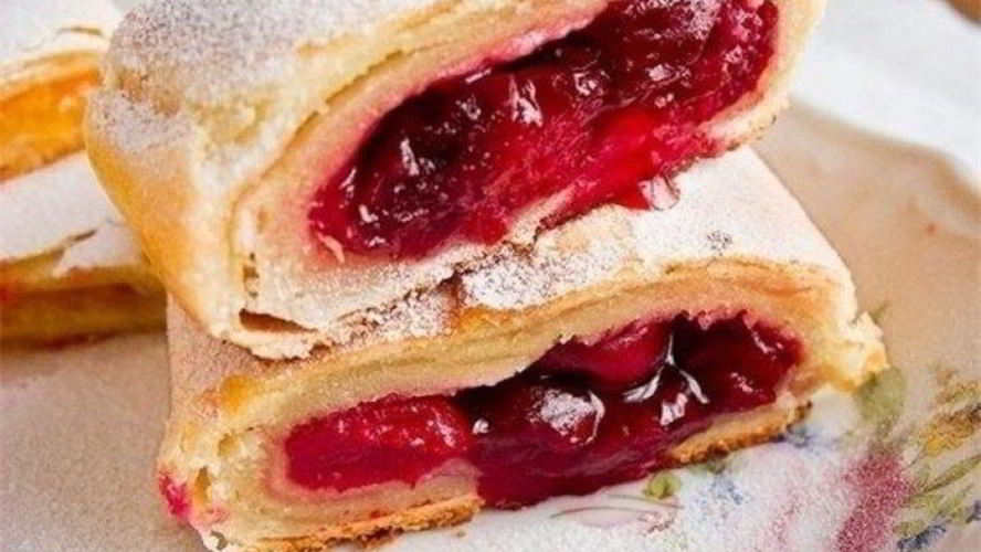Рецепт штруделя с вишней классический