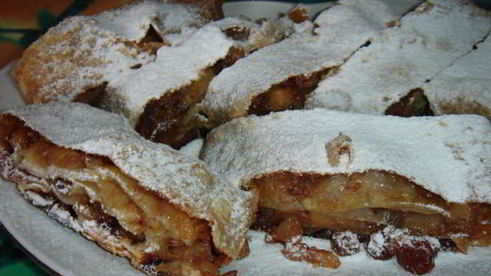 тесто фило и яблочный штрудель из него