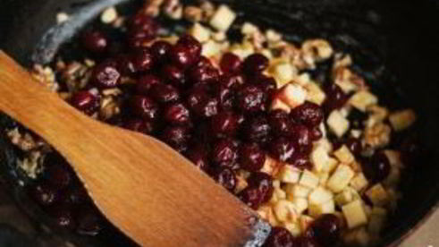 вишневый штрудель из готового теста