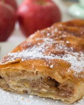 Яблочно-пивной штрудель